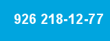 926 218-12-77 926 218-12-77